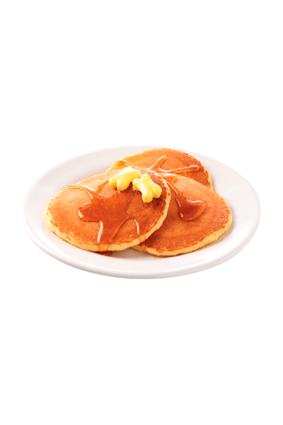 Plato con hotcakes